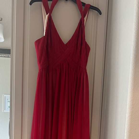 Formal floor length red dress - Picture 1 of 5